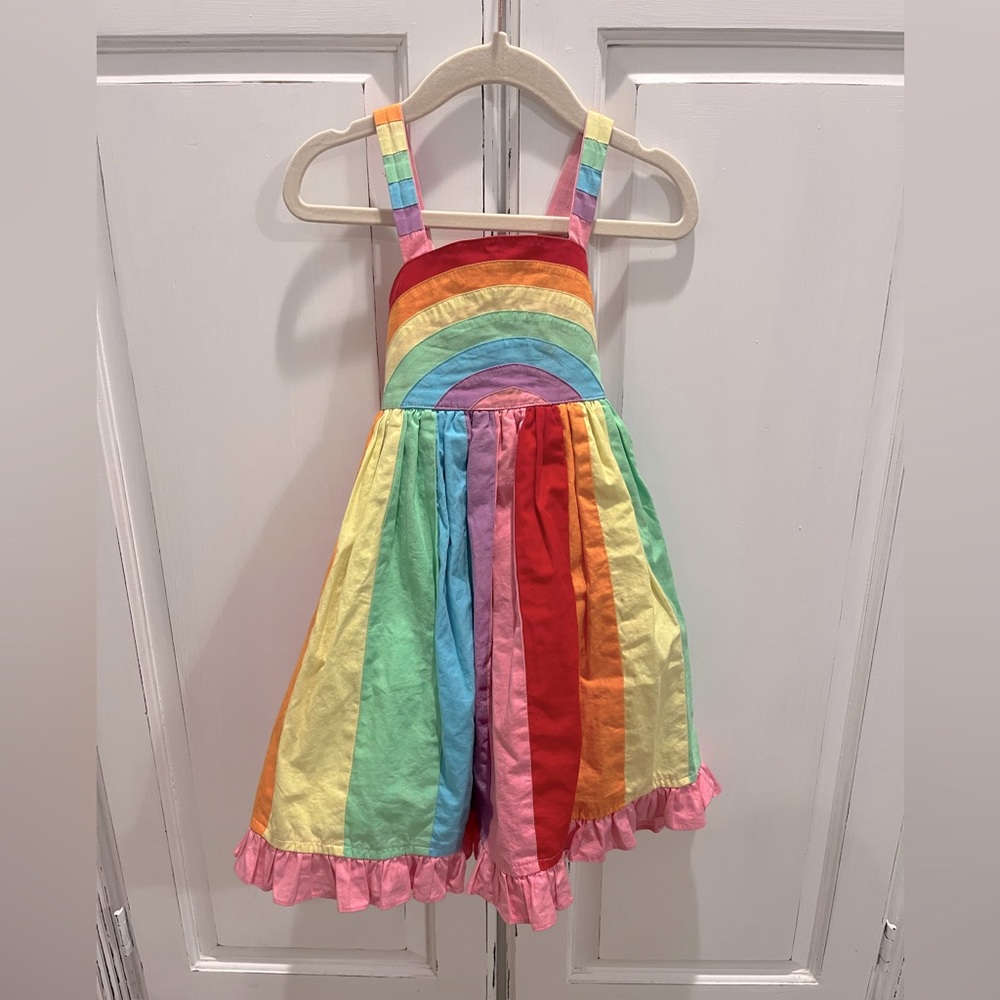 Cotton kids rainbow dress